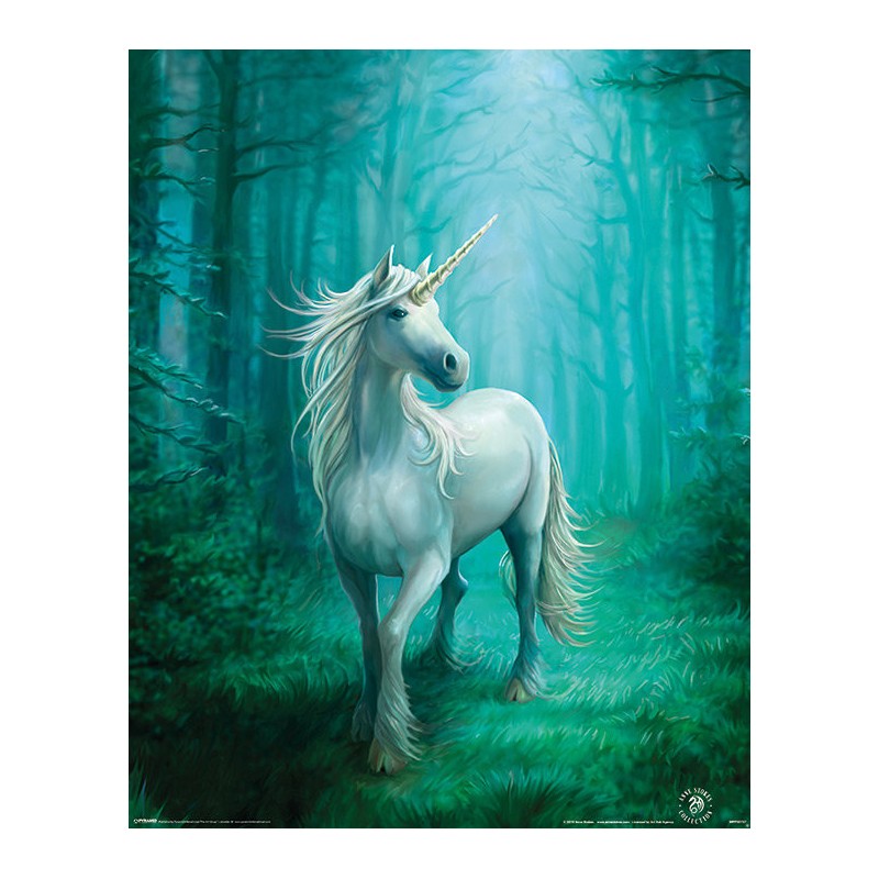 Anne Stokes - Forest Unicorn, Enhörning Anne Stokes - Forest Unicorn, Enhörning