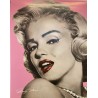Marilyn Monroe Pink with red Lips