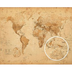 World map - Antique Style Antik Världskarta