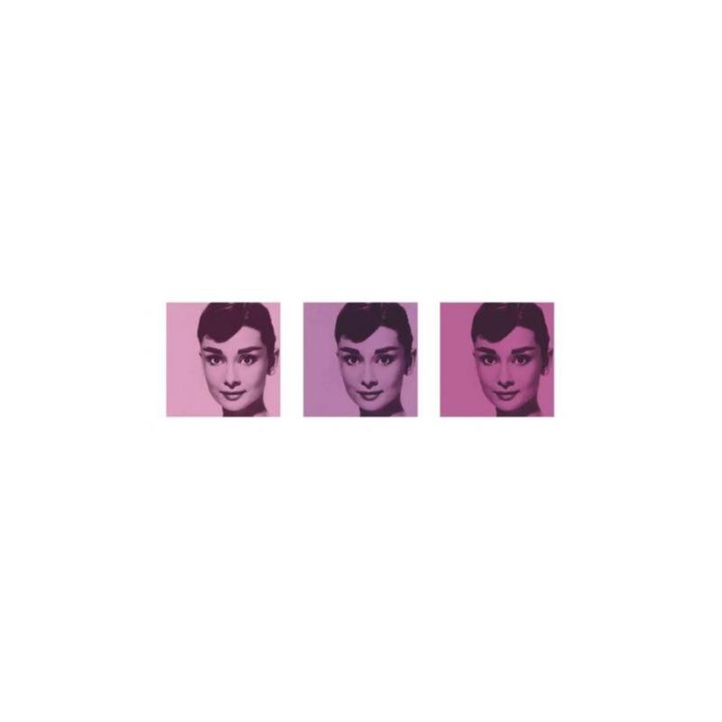 Audrey Hepburn - Pink triptych Audrey Hepburn - Pink triptych
