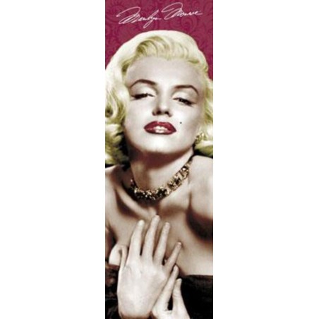 Marilyn Monroe - Red Lips Gold Necklace