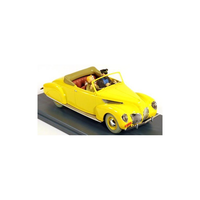 Tintin - 1:24 Modellbil 2 - Haddocks Lincoln Zephyr convertible Tintin - 1:24 Modellbil 2 - Haddocks Lincoln Zephyr convertible
