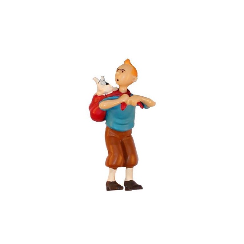 Tintin - PVC - Tintin med Milou på ryggen Tintin - PVC - Tintin med Milou på ryggen