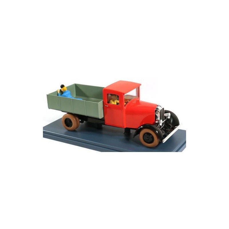 Tintin - 1:24 Modellbil 49 - Röd Lastbil (Blå Lotus) Tintin - 1:24 Modellbil 49 - Röd Lastbil (Blå Lotus)