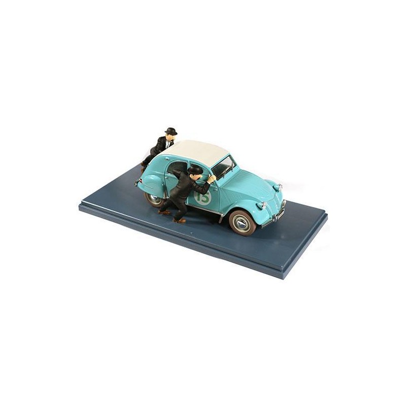 Tintin - 1:24 Modellbil 54 - Dupond & Dupont's Citroen 2CV Tintin - 1:24 Modellbil 54 - Dupond & Dupont's Citroen 2CV