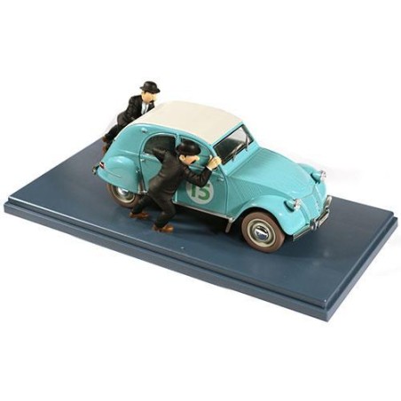 Tintin - 1:24 Modellbil 54 - Dupond & Dupont's Citroen 2CV