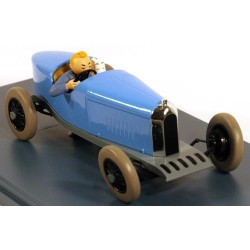 Tintin - 1:24 Modellbil 09 - Blå Amilcar