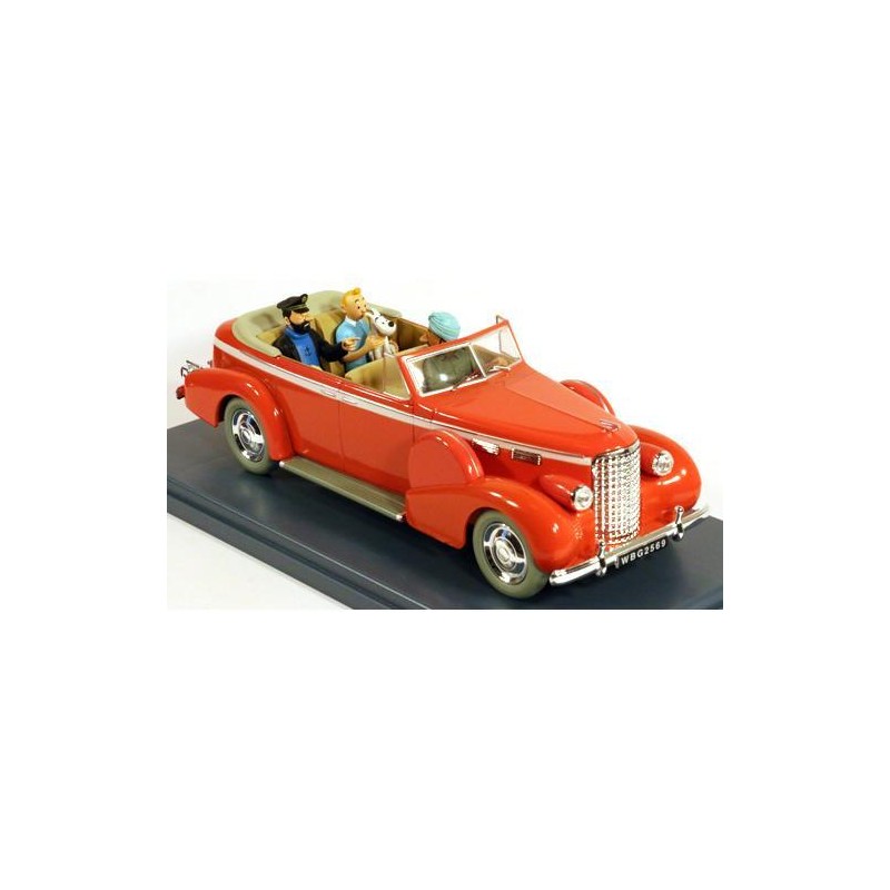 Tintin - 1:24 Modellbil 3 - Taxi Cadillac Tintin - 1:24 Modellbil 3 - Taxi Cadillac
