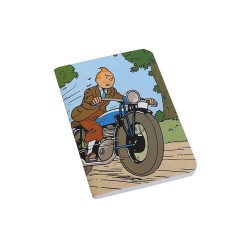 Tintin - Anteckningsbok - Tintin på motorcykel