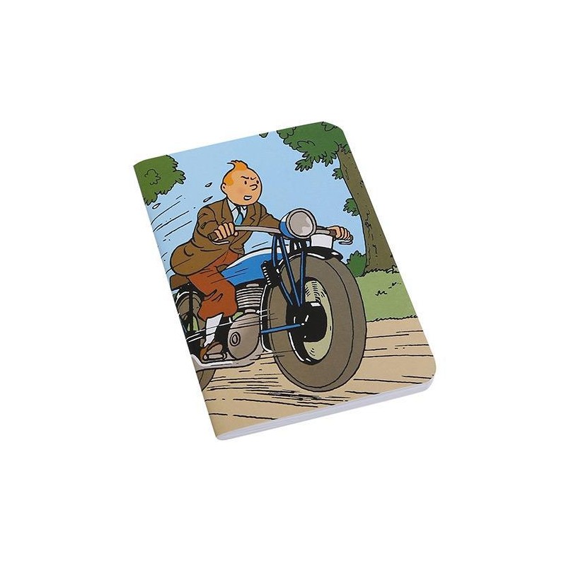 Tintin - Anteckningsbok - Tintin på motorcykel Tintin - Anteckningsbok - Tintin på motorcykel