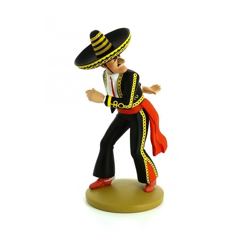 Tintin - Statyett - Alcazar kastar kniv Tintin - Statyett - Alcazar kastar kniv