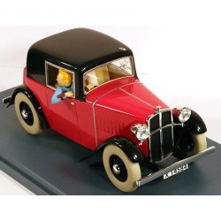 Tintin - 1:24 Modellbil 16 - Rosengart coupe spider