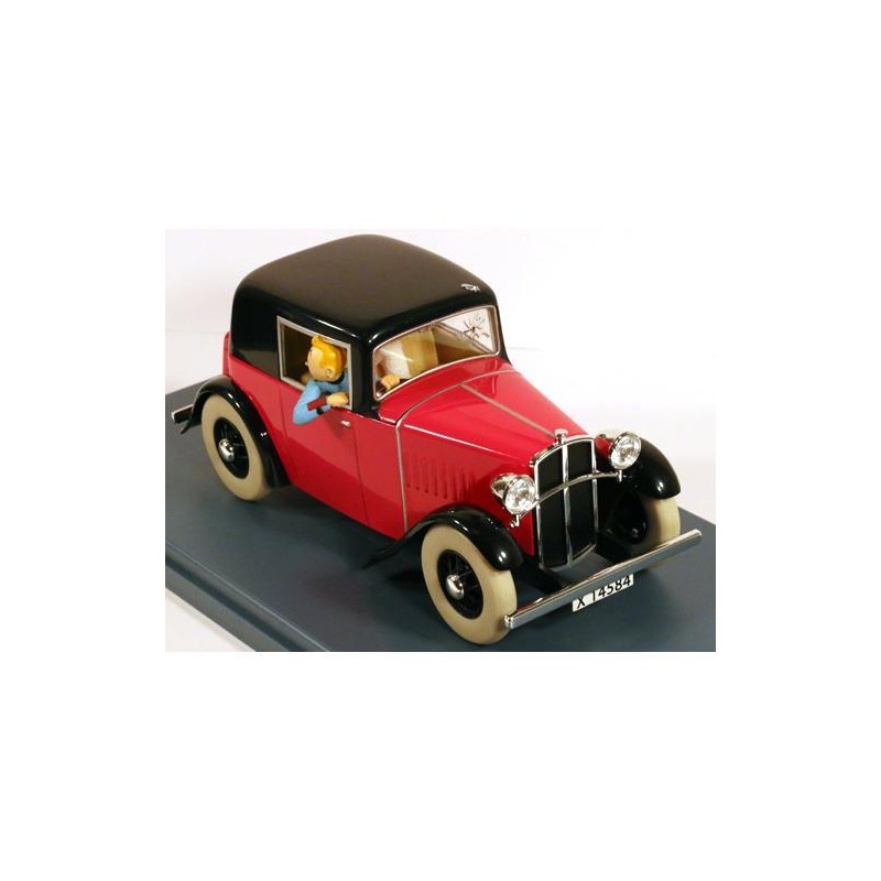 Tintin - 1:24 Modellbil 16 - Rosengart coupe spider Tintin - 1:24 Modellbil 16 - Rosengart coupe spider