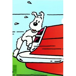 Tintin - Plastficka A4 - Milou i knipa