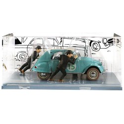 Tintin - 1:24 Modellbil 54 - Dupond & Dupont's Citroen 2CV