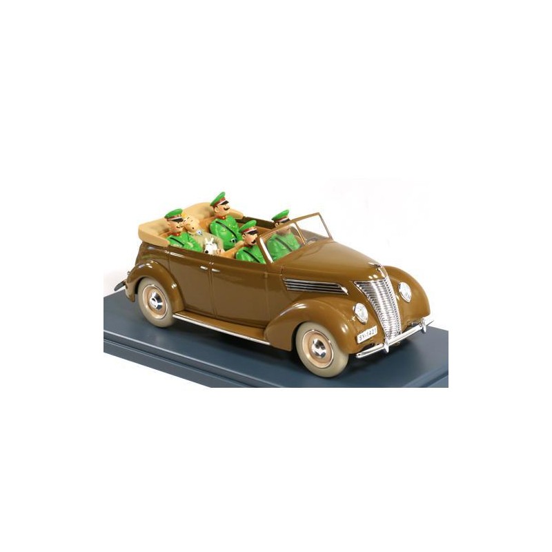 Tintin - 1:24 Modellbil 50 - Ford 1937 Cab Tintin - 1:24 Modellbil 50 - Ford 1937 Cab