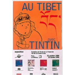 Poster - Utställningsaffisch - Tibet Paris 1994