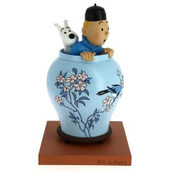 Tintin i vas - Resin - Blå Lotus