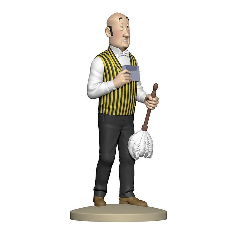 Tintin - Statyett - Nestor med dammvippa Tintin - Statyett - Nestor med dammvippa