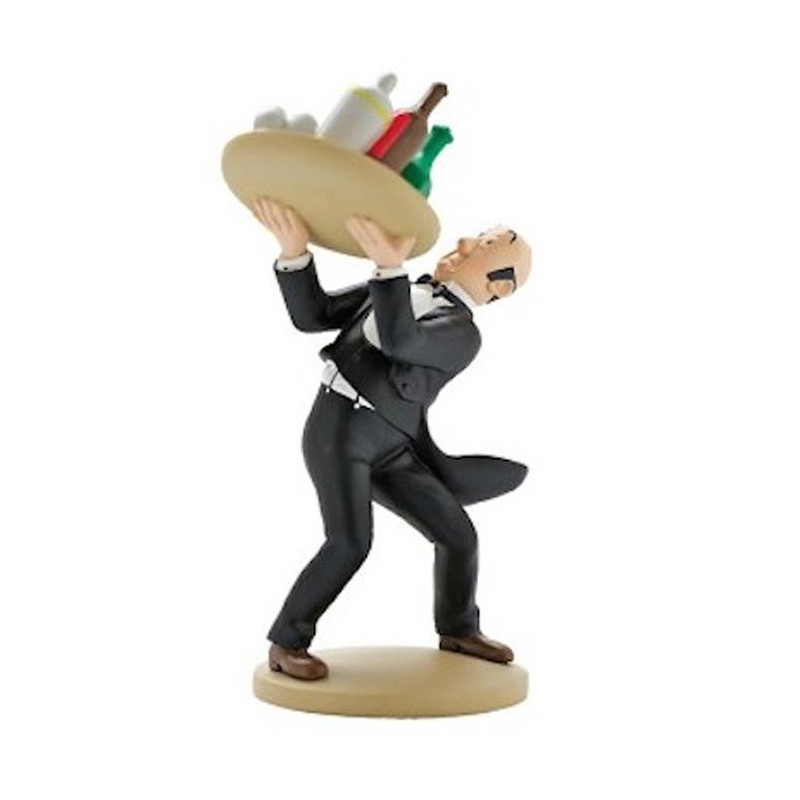 Tintin - Statyett - Nestor med bricka Tintin - Statyett - Nestor med bricka