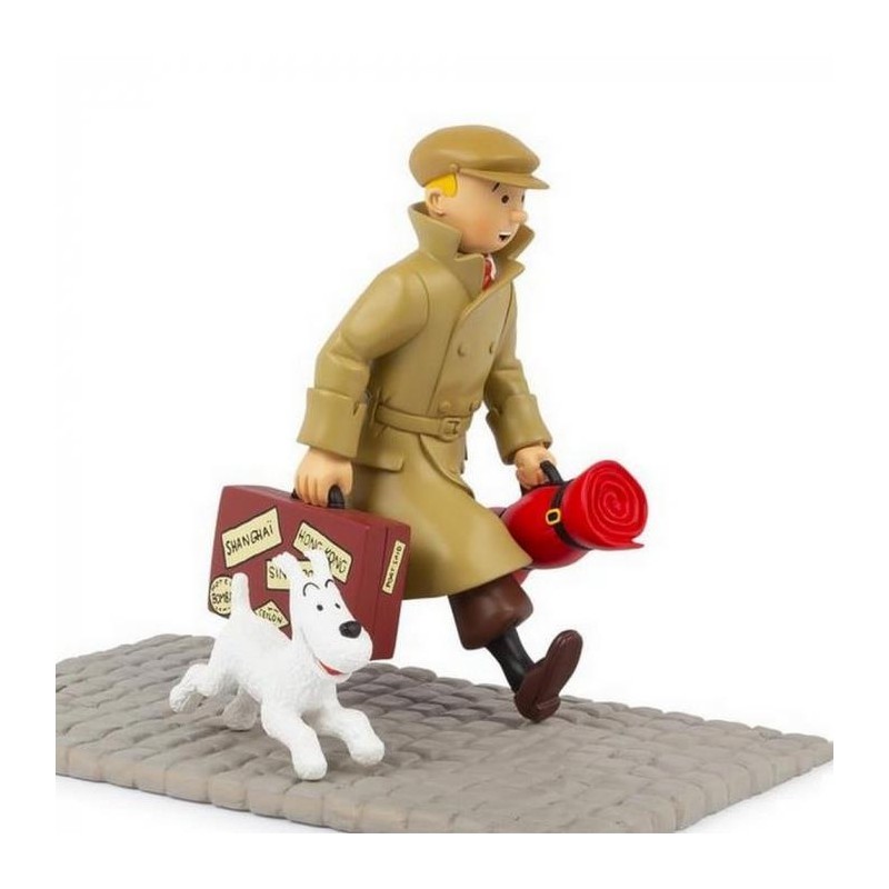 Tintin - Resin - Tintin och Milou ankommer Tintin - Resin - Tintin och Milou ankommer