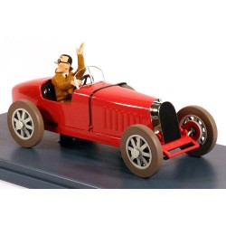 Tintin - 1:24 Modellbil 41 - Bugatti - Bobby Smiles