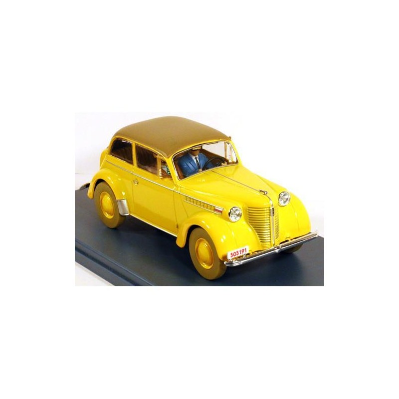 Tintin - 1:24 Modellbil 21 - Opel Olympia Tintin - 1:24 Modellbil 21 - Opel Olympia