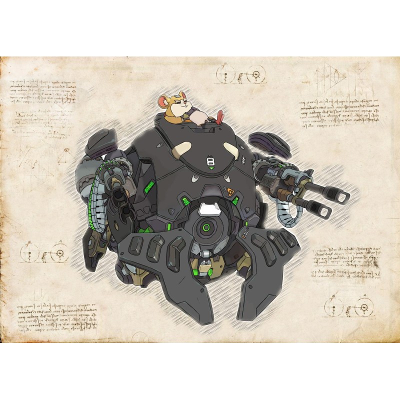 The Hobbit - Parchment map, Pergament karta The Hobbit - Parchment map, Pergament karta