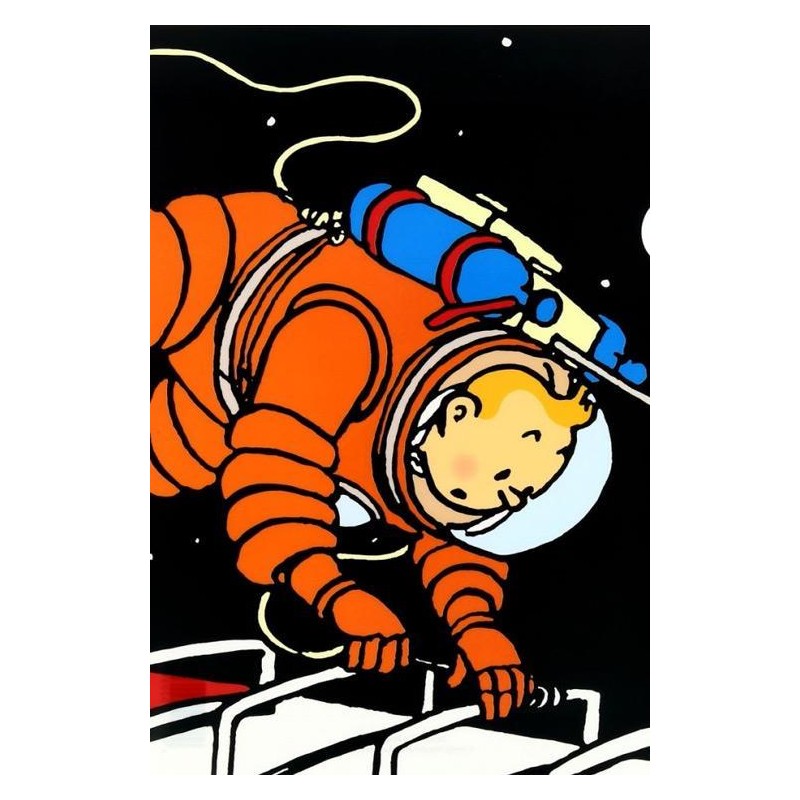 Tintin - Plastficka A4 - Tintin i rymden
