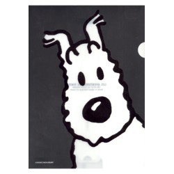 Tintin - Plastficka A4 - Milou - Grå