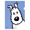Tintin - Plastficka A4 - Milou - Ljusblå