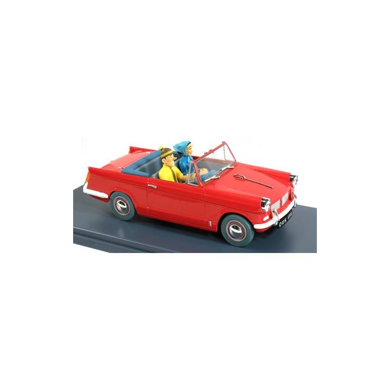 Tintin - 1:24 Modellbil 52 - Turist Röd bil Tintin - 1:24 Modellbil 52 - Turist Röd bil