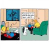 Tintin - Resin - Tintin och Milou dricker Te