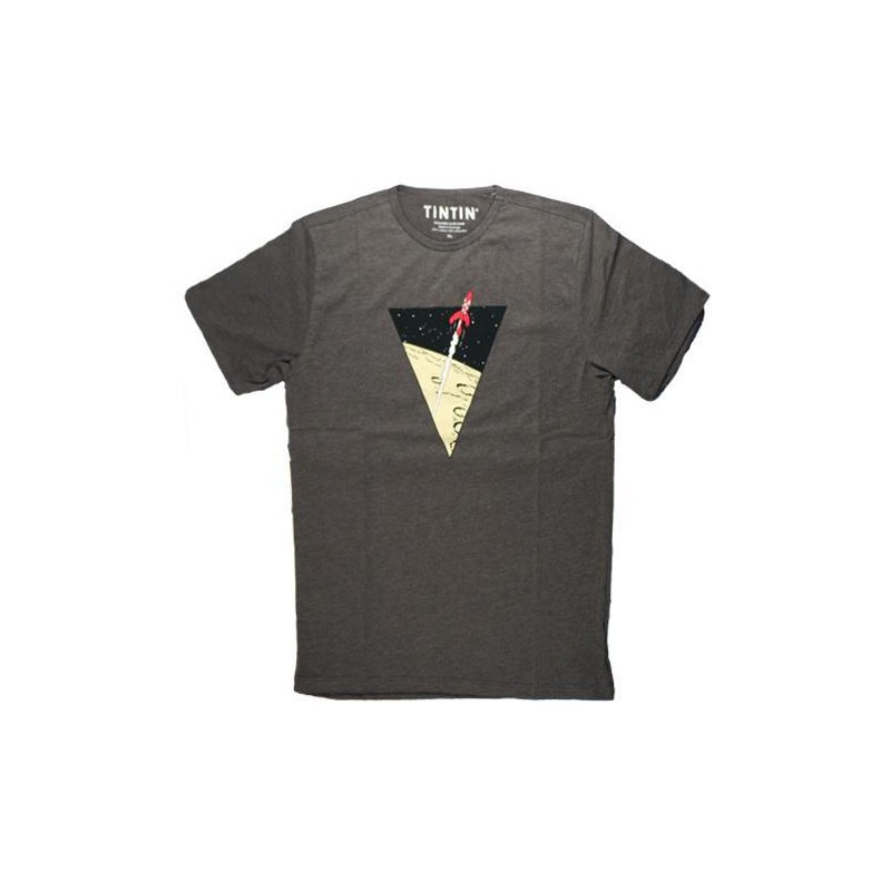 Tintin - T-Shirt - Klassiska månraketen