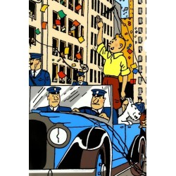 Tintin - Plastficka A4 - Tintin firar