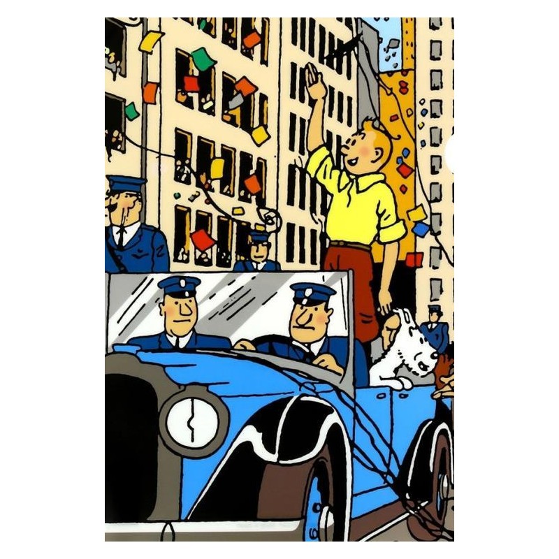 Tintin - Plastficka A4 - Tintin firar