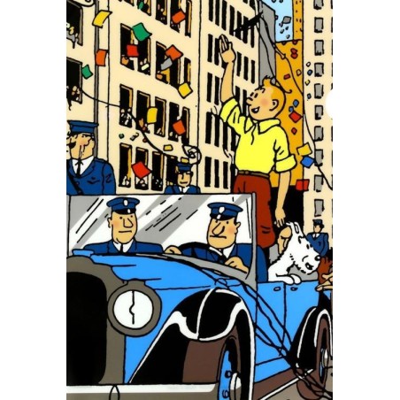 Tintin - Plastficka A4 - Tintin firar