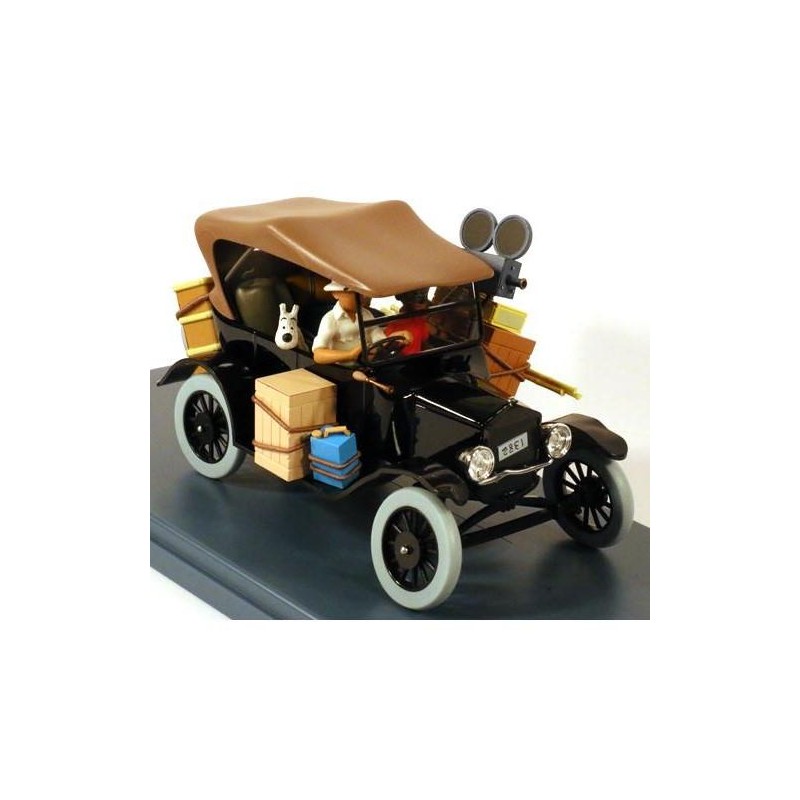 Tintin - 1:24 Modellbil 5 - Black Ford Model T Tintin - 1:24 Modellbil 5 - Black Ford Model T