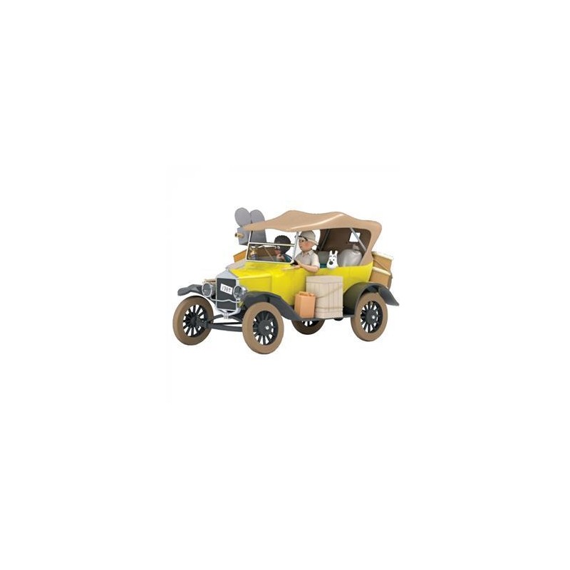 Tintin - 1:24 Modellbil 71 Gul Ford T Tintin - 1:24 Modellbil 71 Gul Ford T