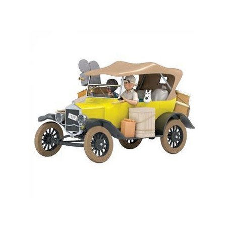 Tintin - 1:24 Modellbil 71 Gul Ford T