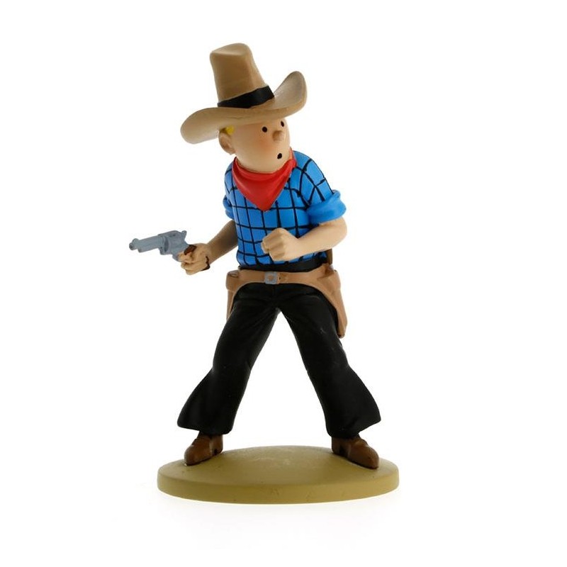 Tintin - Statyett - Cowboy Tintin - Statyett - Cowboy