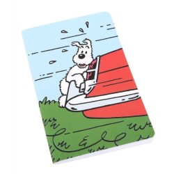Tintin - Anteckningsbok - Milou på bil