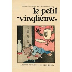 Poster - Le Petit Vingtième: Den Blå Lotus ''Tintin med opium''