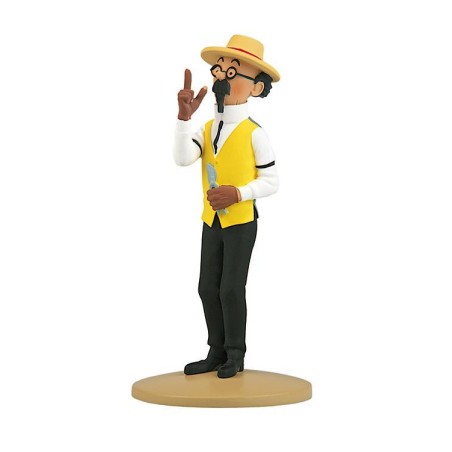 Tintin - Statyett - Professor Kalkyl som trädgårdsmästare
