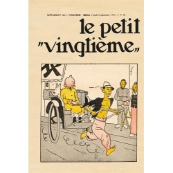 Poster - Le Petit Vingtième: Den Blå Lotus ''Rickshaw''