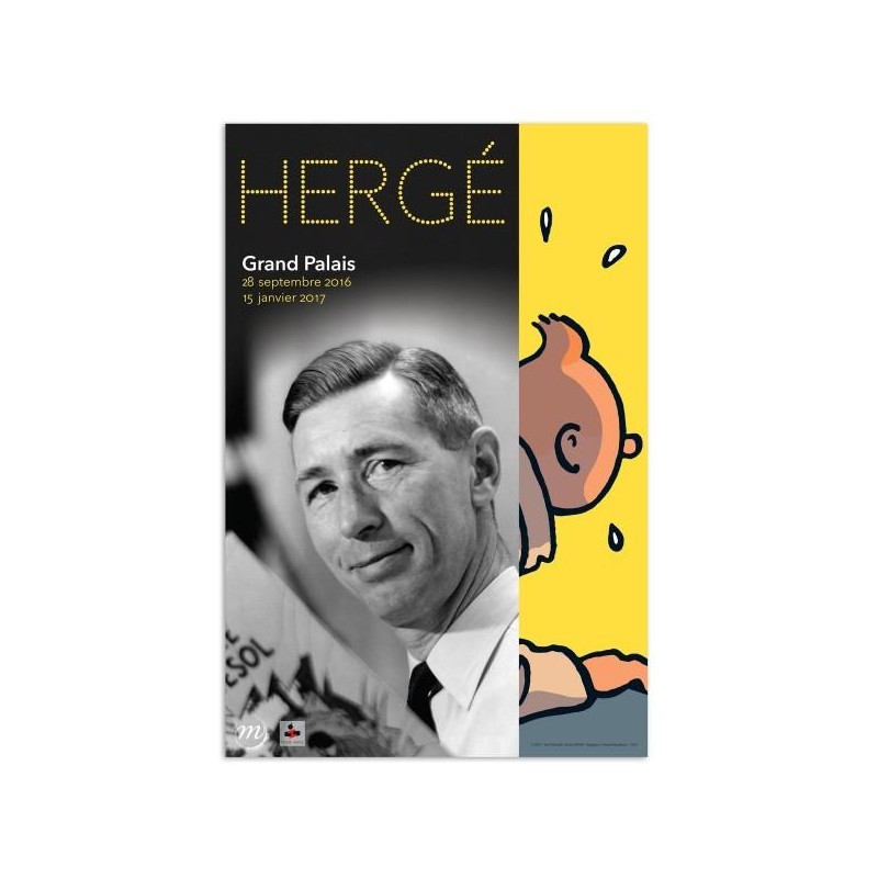 Poster - Utställningsaffisch - Hergé au grand palais Poster - Utställningsaffisch - Hergé au grand palais