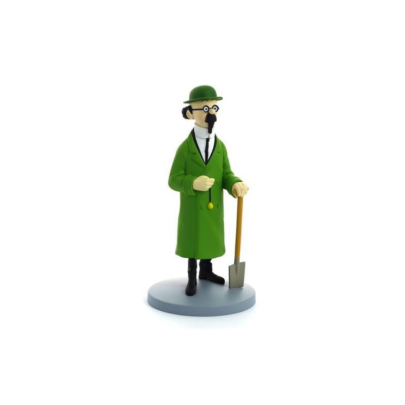 Tintin - Statyett - Professor Kalkyl med spade Tintin - Statyett - Professor Kalkyl med spade