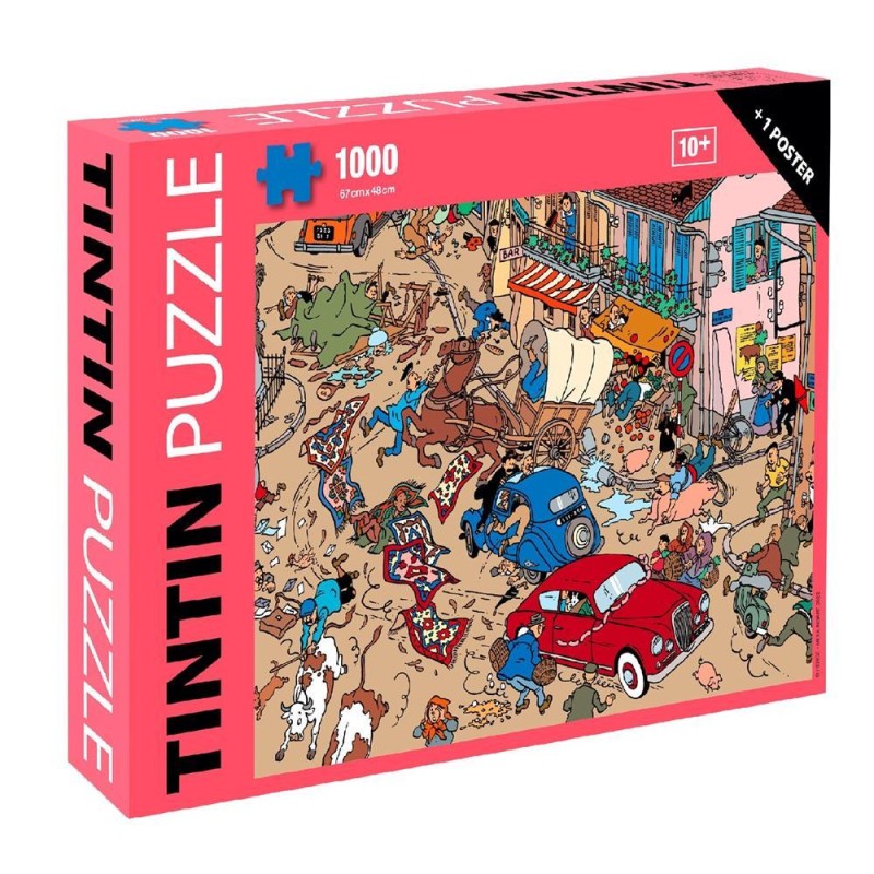 Tintin - Pussel - Bilkrasch