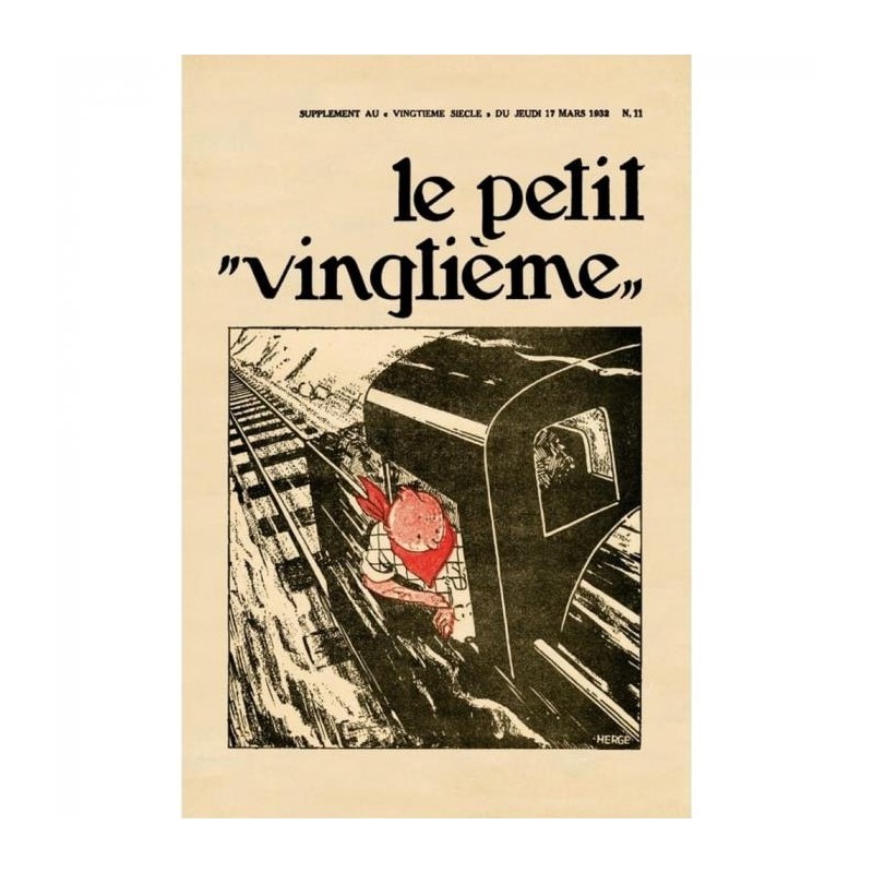 Poster - Le Petit Vingtième: Tintin i Amerika (1932) Poster - Le Petit Vingtième: Tintin i Amerika (1932)