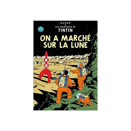 Poster -Tintin On a marché sur la lune -Månen tur och retur del2